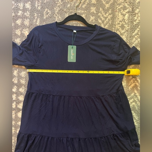 NWT Navy Blue Women's Top size L (J119) - Picture 9 of 10